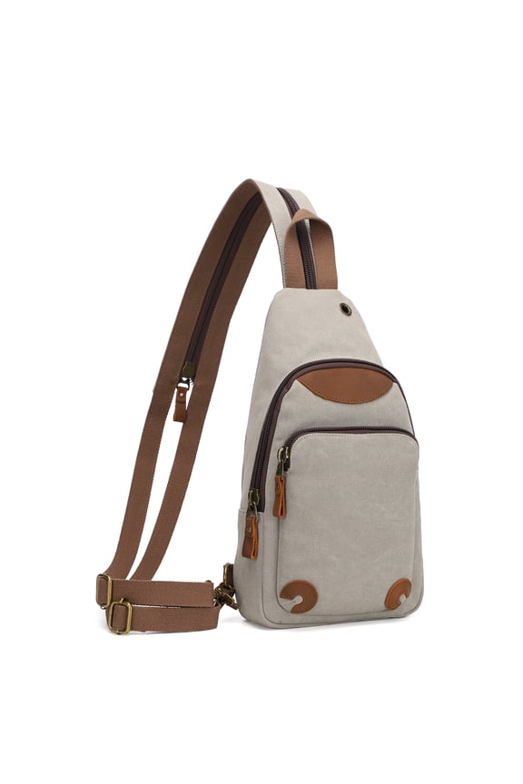 Canvas Sling Bag for Men Women Crossbody Backpack Sling Backpack Shoulder Bag Casual Daypacks