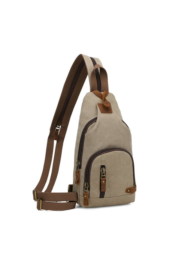 Canvas Sling Bag for Men Women Crossbody Backpack Sling Backpack Shoulder Bag Casual Daypacks