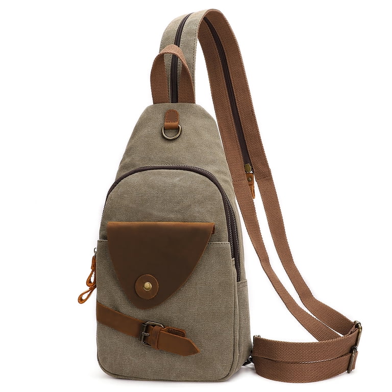 KL928 Canvas Sling Bag for Men Women Crossbody Sling  display picture 2