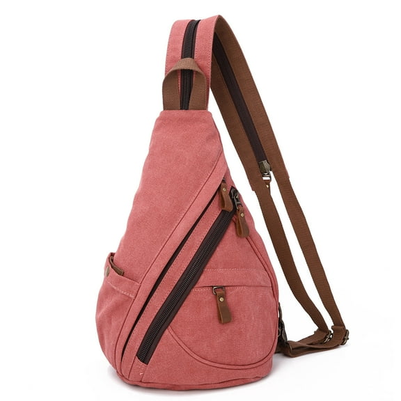KL928 Canvas Sling Bag for Women Sling Backpack Crossbody Shoulder Bag for Men Small Backpack