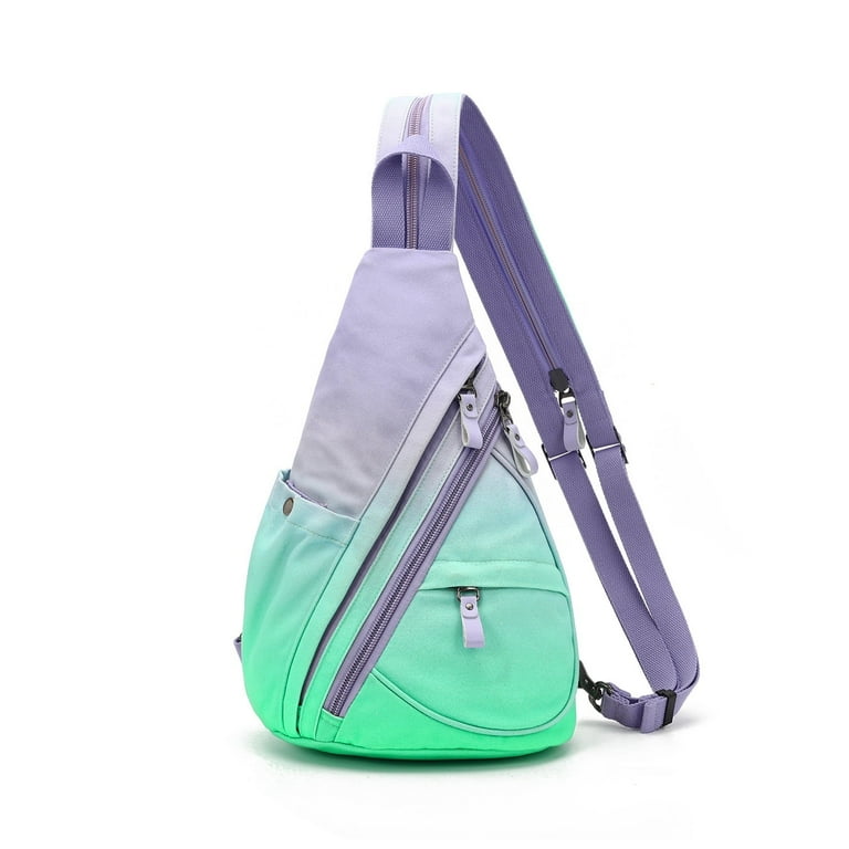 KL928 Canvas Sling Bag for Women Sling Backpack Crossbody Shoulder Bag for Men Small Backpack