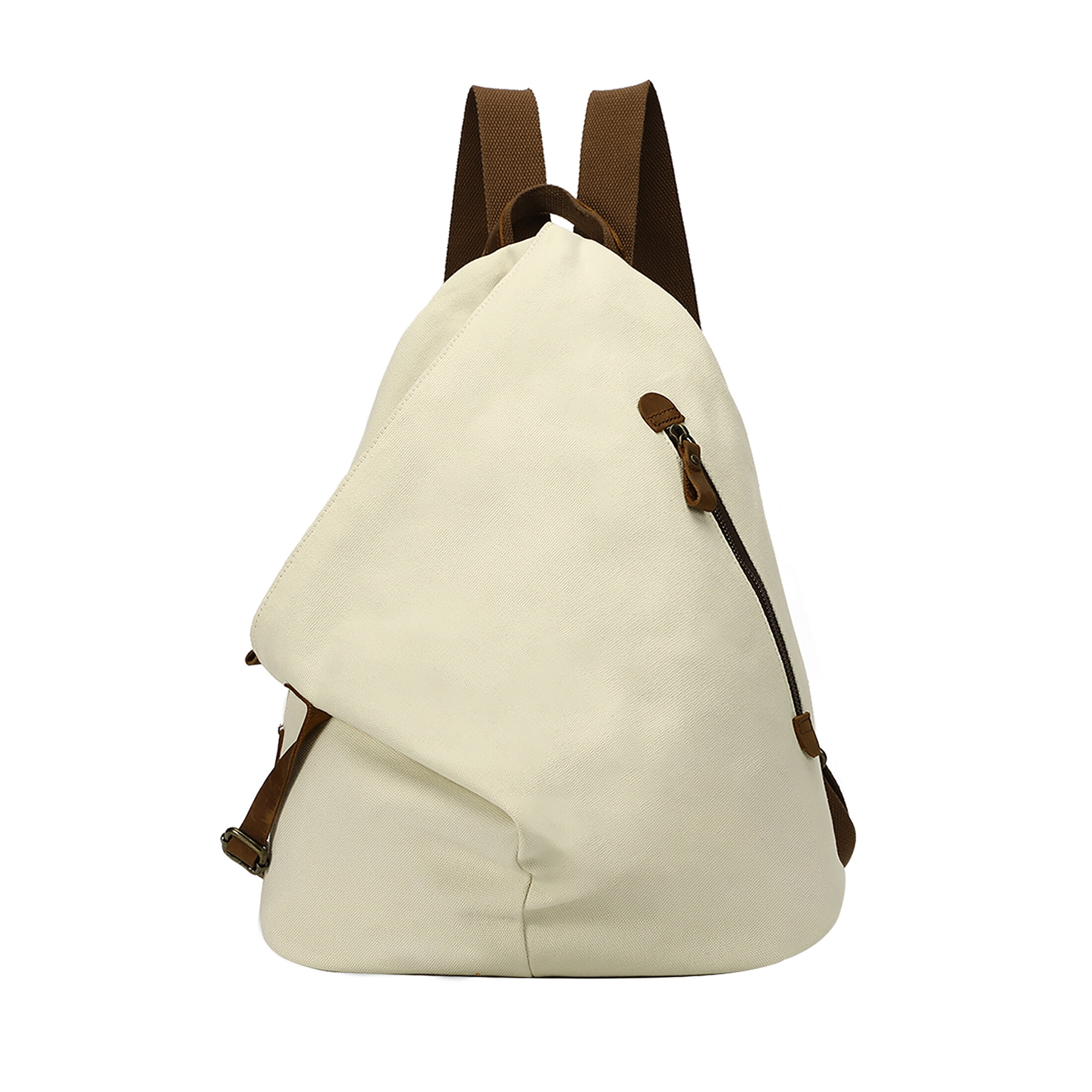 KL928 Vintage PU Leather Backpack - Large 15"H Daypack, Casual Rucksack For Men & Women, Coffee Brown, Water-Resistant - View #10
