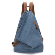 KL928 Canvas Vintage Backpack Shoulder Bags Outdoor Travel Rucksack Hiking Backpacks for Men Women.