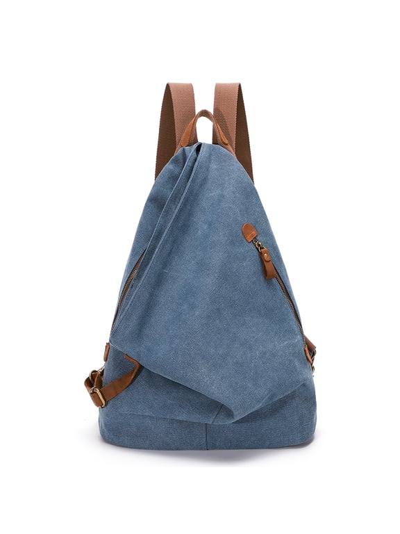 Canvas Vintage Backpack Shoulder Bags Outdoor Travel Rucksack Hiking Backpacks for Men Women.