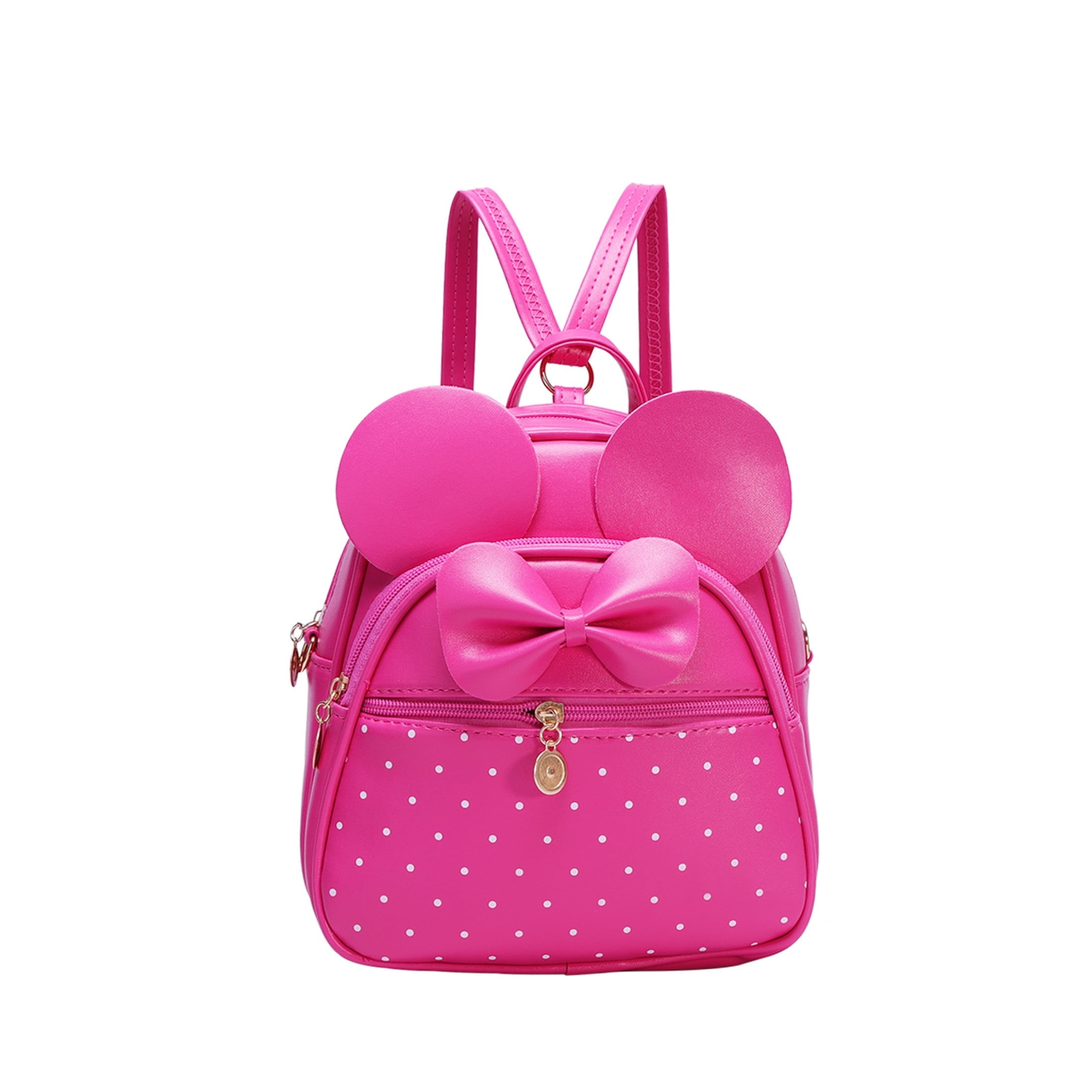 Mini Backpack Bowknot Polka Dot Cute Daypack Convertible Shoulder Bag Purse KL928 Bowknot Polka Dot Cute Mini Backpack Small Daypacks  main image 2