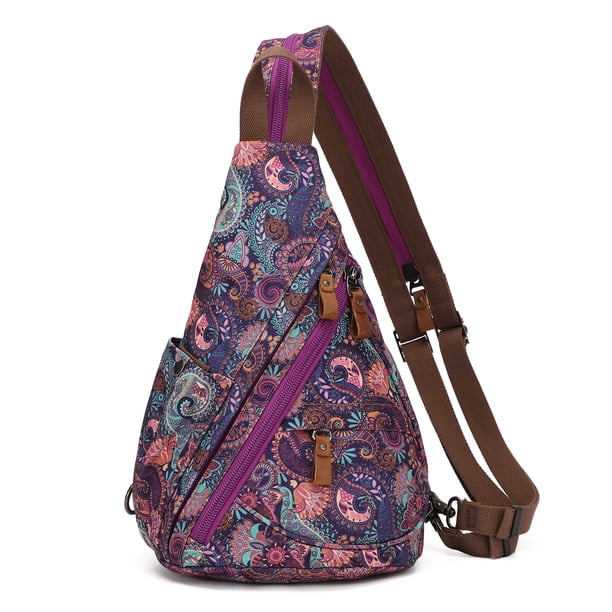 KL928 Floral Print Sling Bag for Women Sling Backpack Small  display picture 3