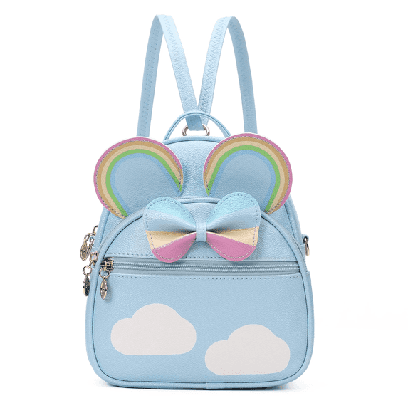 KL928 Rainbow Mini Backpack Purse Women's Zipped Cute Backpack School Travel