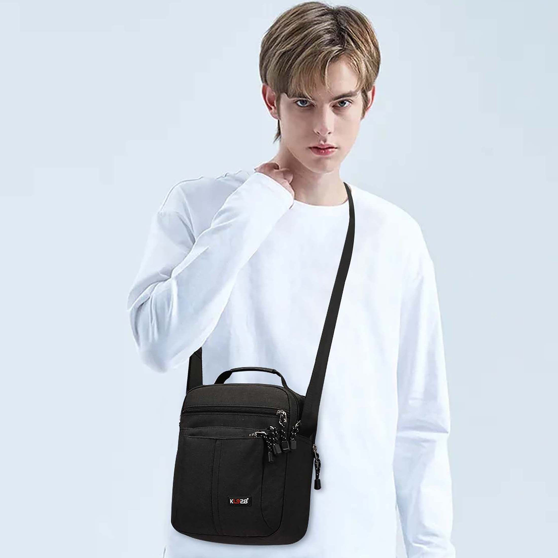 KL928 Men Causal Canvas Messenger Multifunctional Shoulder Sling Bag Travel Bag Outdoors Walmart