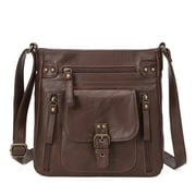 KL928 Messenger Bags for Women Leather Handbag Brown Crossbody Purse Womens Gifts