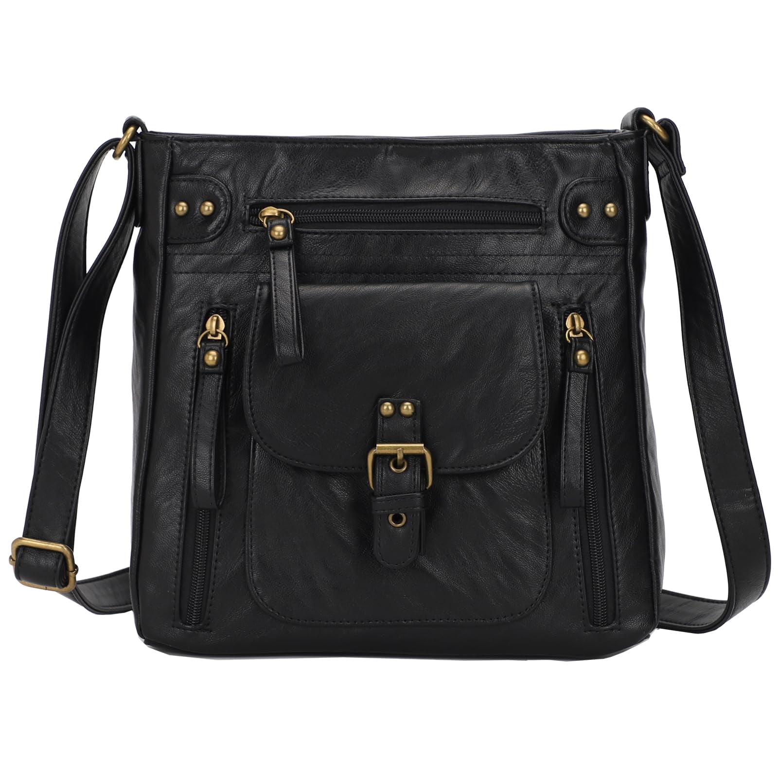 KL928 Messenger Bags for Women Leather Handbag Brown Crossbody Purse Women's Gifts