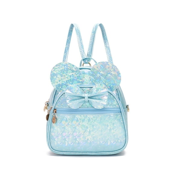 KL928 Mini Leather Backpack Purse Women's Mini Quilted Zipped Backpack Bow Knot Travel Bag