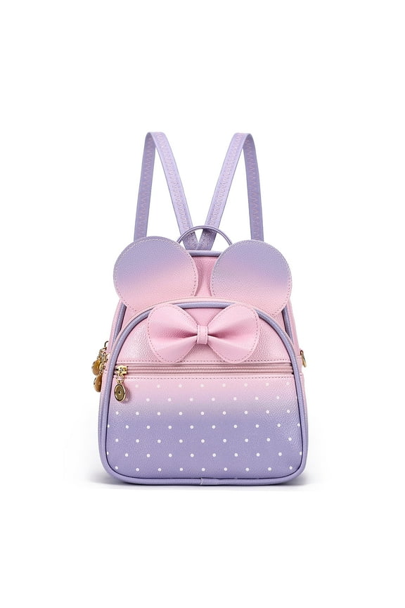 Mini Quilted Backpack Purse Women Bow Knot Leather Backpack Convertible Shoulder Bag Gift