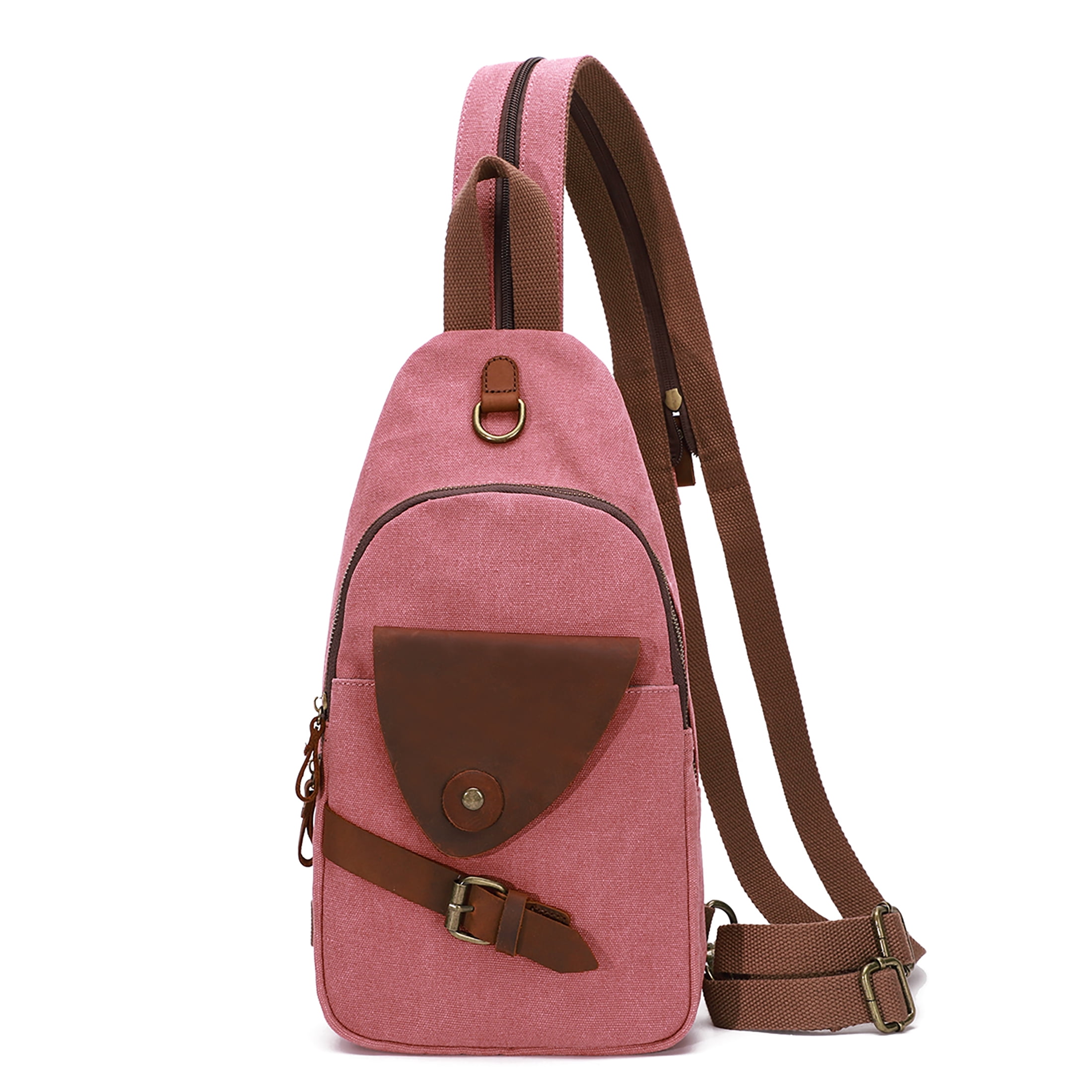 KL928 Outdoor Canvas Sling Bag Crossbody Backpack Casual Rucksack for Men Women Gift