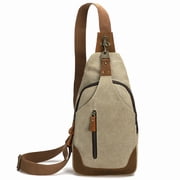 KL928 Outdoor Canvas Sling Bag Crossbody Backpack Casual Rucksack for Men Women Gift