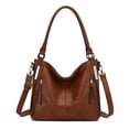 thumbnail image 1 of KL928 Purses for Women Shoulder Handbags Hobo Bags Tote Bag Women's Gifts (D.Yellow Brown), 1 of 7