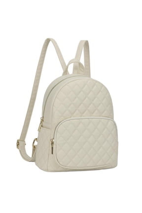 Quilted Mini Backpack for Women PU Leather Backpack Purse Small Casual Daypack for Ladies