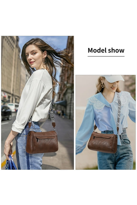 Women Crossbody Bags Lightweight Shouler Purses and Handbags with 2 Straps
