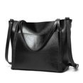 thumbnail image 1 of KL928 Women Leather Handbag Shoulder Crossbody Bag Tote Satchel Handbag for Mother's Day Gifts,Black, 1 of 7