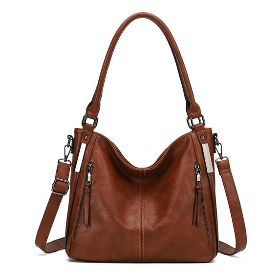 KL928 Women Shoulder Handbags Purses Travel Outdoors Hobo Bags Tote Bag Women's Gifts (S-Yellow Brown)