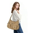 KL928 Women's Large Crossbody Purses Multi Pockets Shoulder Handbags