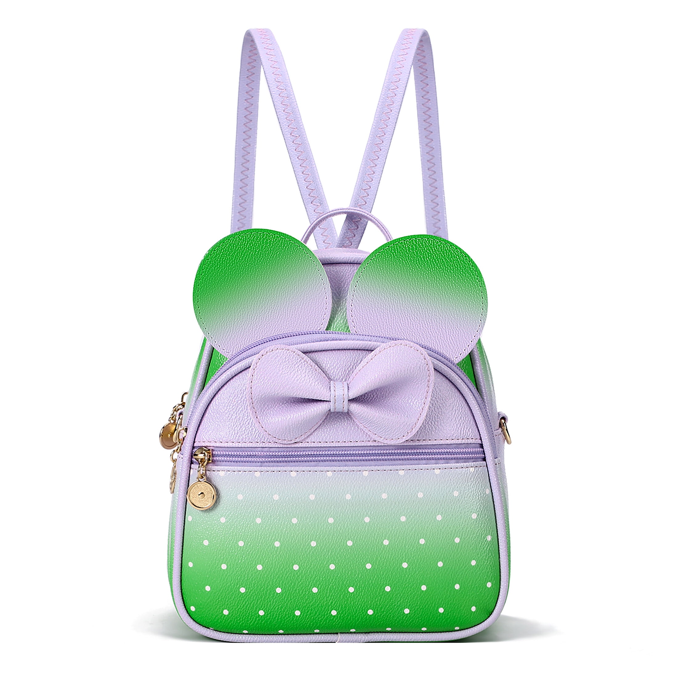 KL929 Girls Cute Mini Backpack Purse Women's Mini Quilted Zipped School