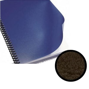 KLAI-Co Black Leatherette Covers (15pt)- Letter Size 8 1/2" x 11"