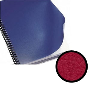 KLAI-Co Maroon Grain Presentation Covers (80 Lbs)- Letter Size 8 1/2" x 11", 100 Count