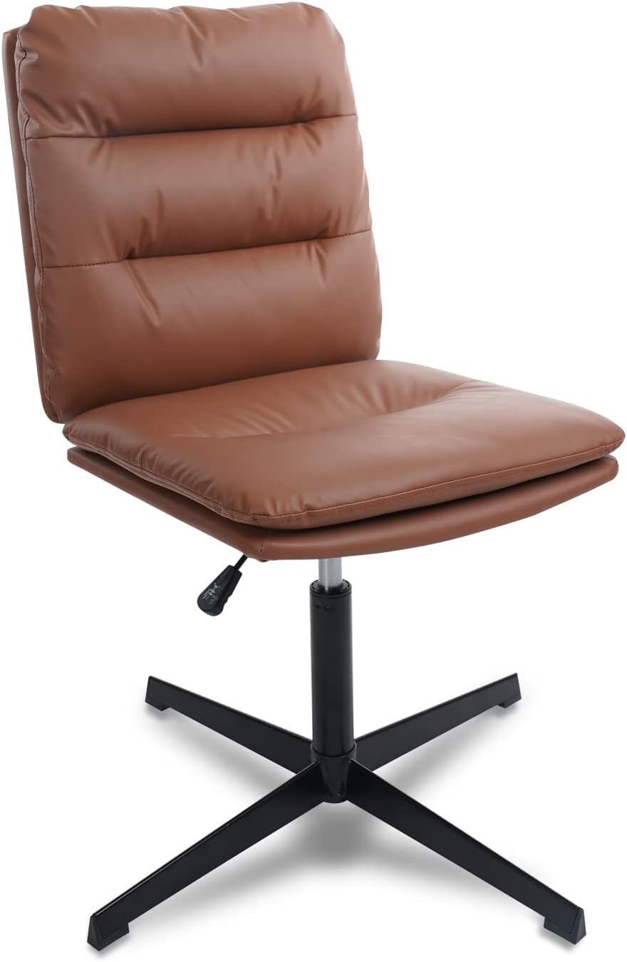 Leather office chair without arms outlet