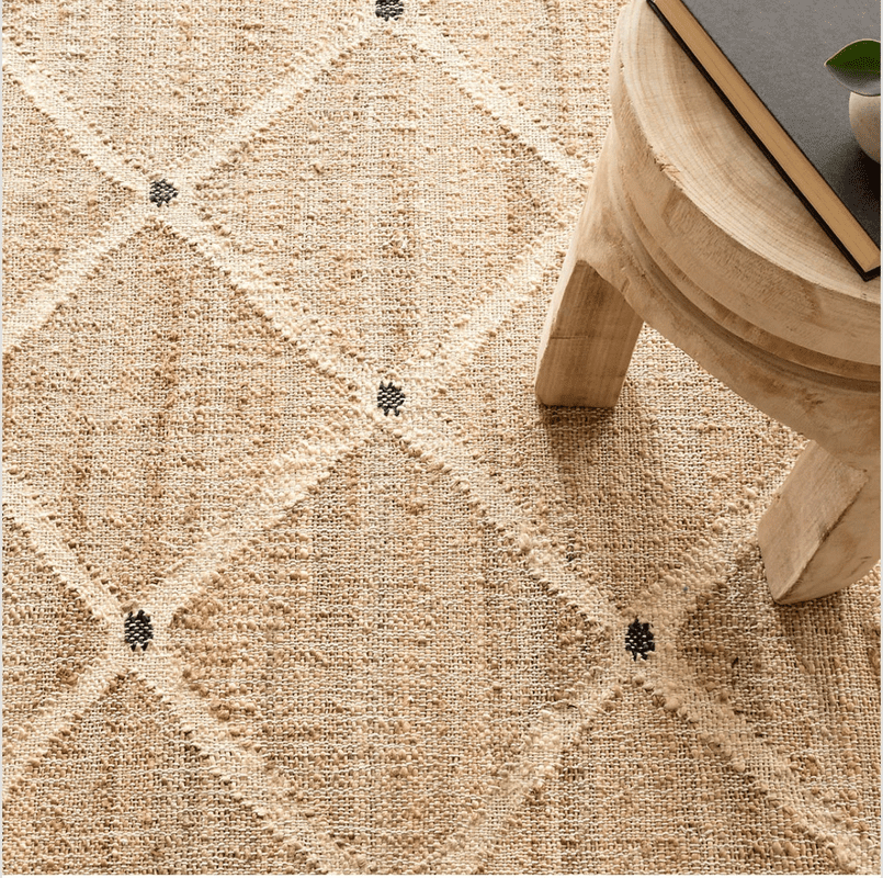 KLAVATE Abstract Geometric Flatweave Modern Decor Jute Rug - Walmart.com
