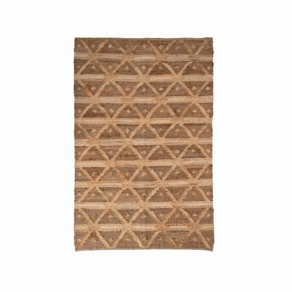 KLAVATE Bohemian Style Area Rug Flatweave Geometric Pattern