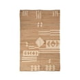 thumbnail image 1 of KLAVATE Decorative Modern Rug Beige Geometric Abstract Design Area Rug, 1 of 5