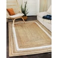 thumbnail image 1 of KLAVATE Handmade Indian Braided Rug Natural Jute Rug Home Use Rug Area Rug Floor Rug Rectangular Area Rug (5X8), 1 of 4