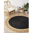 thumbnail image 1 of KLAVATE Jute Braided Round Rug Natural Fiber Rug Handmade Rug Round Turkish Rug Hemp Rug Round Rug Eco Friendly Rug (6 FEET ROUND), 1 of 4