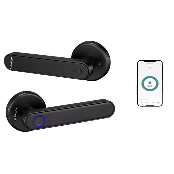 KLAVRLOX - The Smart Door Lock with Fingerprint, Code Entry, Physical Key, & App Control