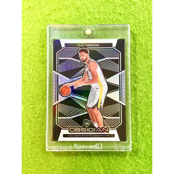 KLAY THOMPSON SILVER PRIZM CARD JERSEY #20 WARRIORS 2019 Obsidian Klay Thompson