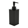 KLDKLD Premium Aluminium Soap Dispenser, Rustproof Black for Bathroom
