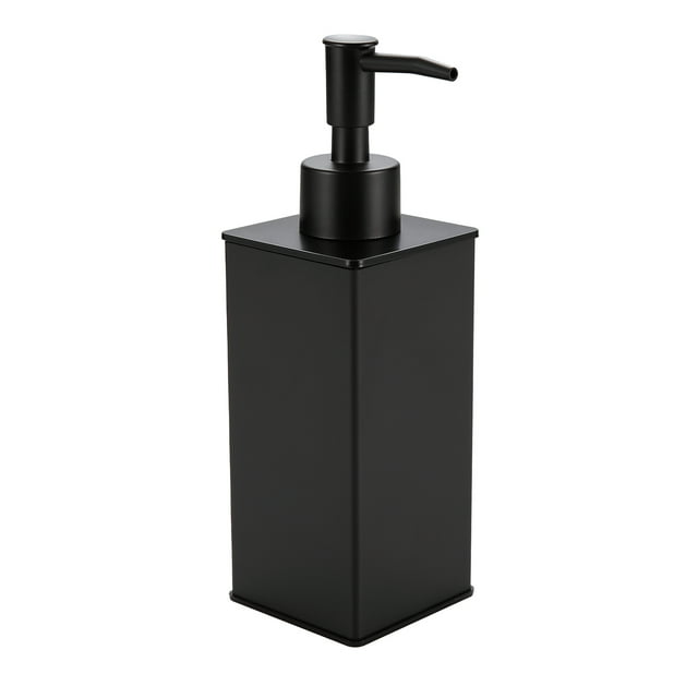 KLDKLD Premium Aluminium Soap Dispenser, Rustproof Black for Bathroom