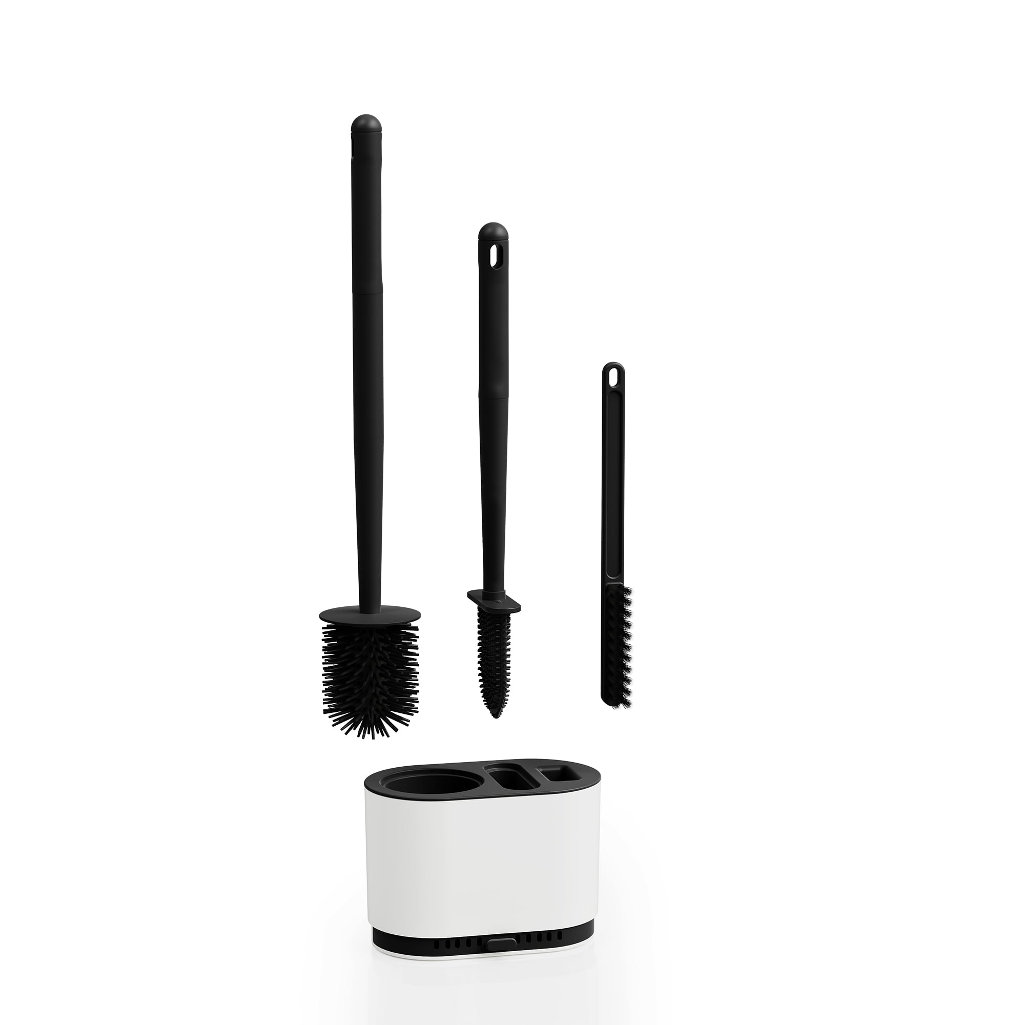 KLDKLD Toilet Brush,Silicone Toilet Brush Flexible Bristles,Deep