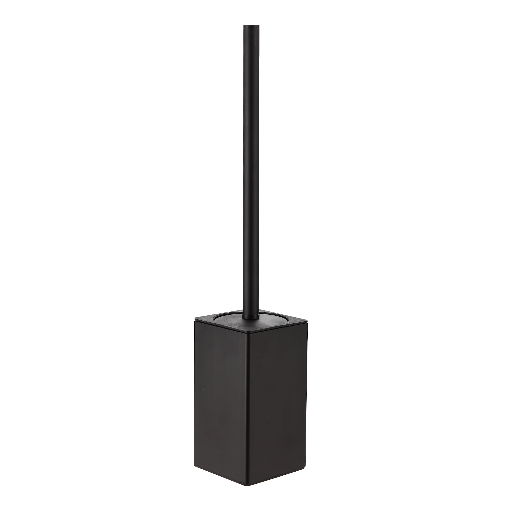 KLDKLD Toilet Brush,Toilet Brush and Holder for Bathroom Storage and Organization,Square Black Toilet Brush for Bathroom Made by High Quality Metal