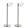 thumbnail image 1 of KLDKLD Toilet Paper Holder Stand,Brushed Nickel Toilet Paper Holder SUS 304 Stainless Steel,Free Standing Toilet Paper Holder for Bathroom,Weighted Base Bathroom Toilet Paper Holder for 2 Pack, 1 of 7