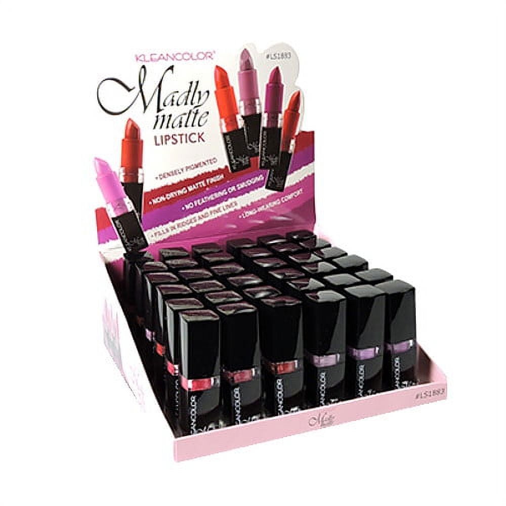 KLEANCOLOR Madly Matte Lipstick Display Case Set 36 Pieces LS1883