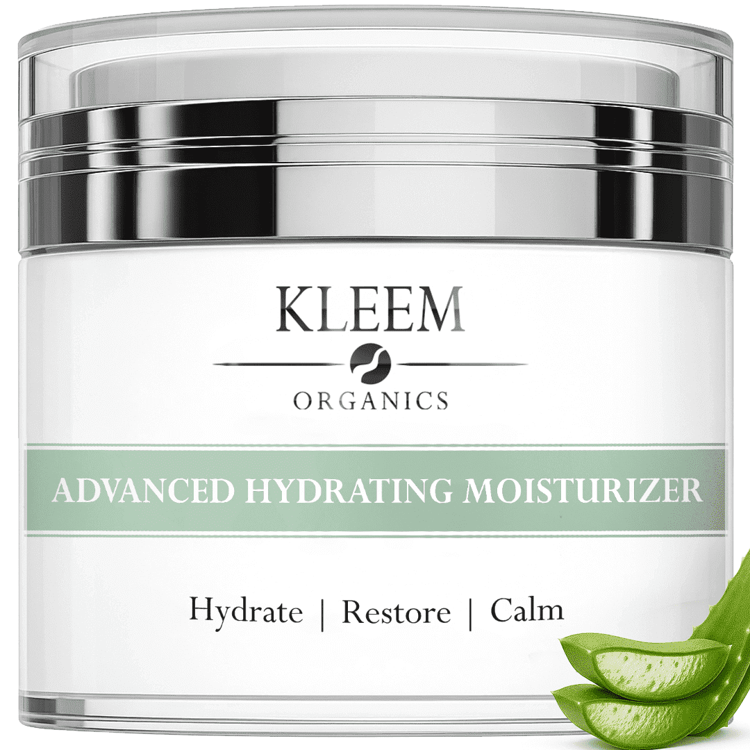 KLEEM ORGANICS Hydrating Face Moisturizer with Hyaluronic Acid Deeply Hydrates, Renews & Restores - Nourishing Face Cream for All Skin Types, 1.7 oz