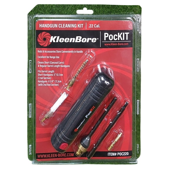 KLEEN-BORE POCKIT HANDGUN CLEANING SETS CLEANING KIT .22 CAL