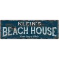 thumbnail image 1 of KLEIN'S Beach House Blue Rustic Cabin Home Decor 8x24 Metal 108240026359, 1 of 1