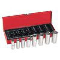 KLEIN TOOLS 65502 3/8" Drive Deep Socket Set , SAE , 8 pcs