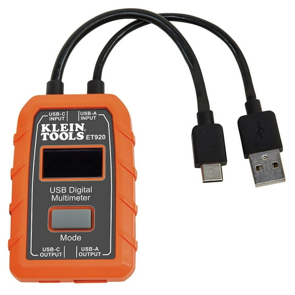 Klein Tools ET920 USB-A and USB-C Digital Meter