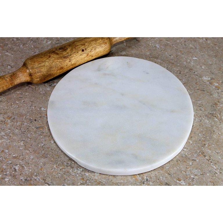 Purpledip Marmo Chakla Roti Maker - Asse Per Impastare E Tirare, 22 Cm, Pietra Naturale - 5