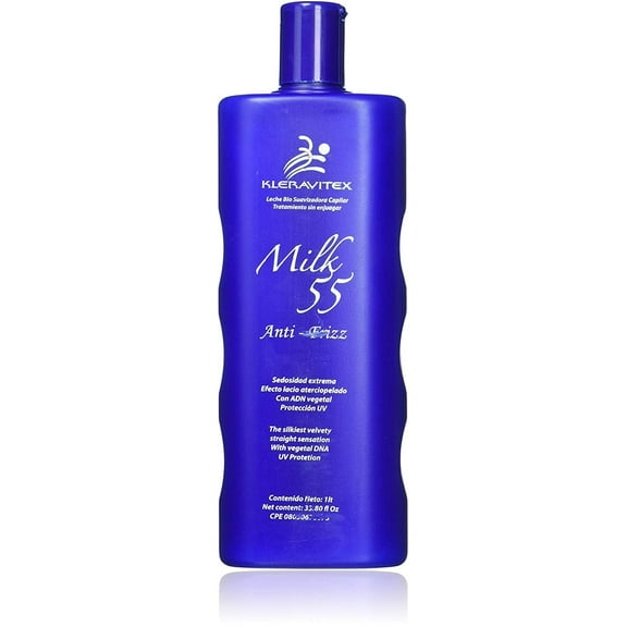 KLERAVITEX Milk 55 Leave In Conditioner Hair Detangler Cream Treatment 33.80 oz Anti-Frizz Bottle Deep Conditioner Hair Repair Protectant for Dry and Damaged Hair For Curly Hair and Natural Hair