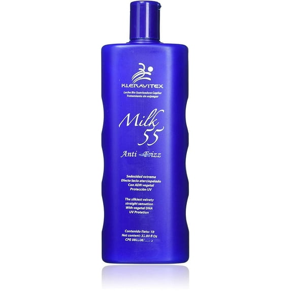 KLERAVITEX Milk 55 Leave In Conditioner Hair Detangler Cream Treatment 33.80 oz Anti-Frizz Bottle Deep Conditioner Hair Repair Protectant for Dry and Damaged Hair For Curly Hair and Natural Hair