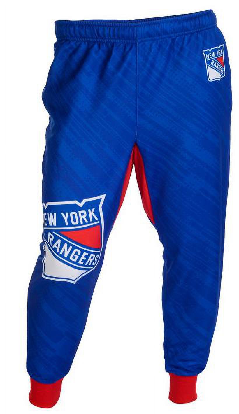 KLEW NHL Men's New York Rangers Cuffed Jogger Pants, Blue - image 1 of 2